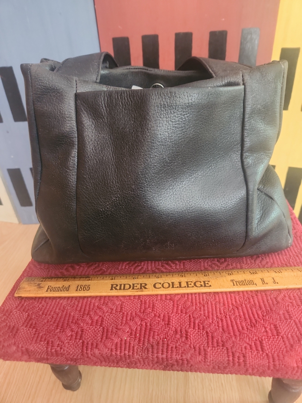VTG.Classic Wilson Black Leather Hand Bag